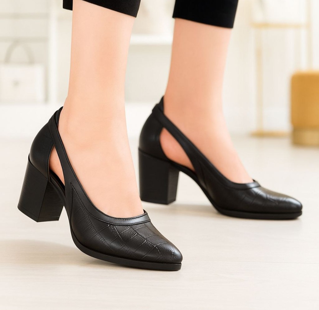 کفش طبی زنانه پاشنه ۵ سانت ،کفش طبی زنانه اداری کد 885K