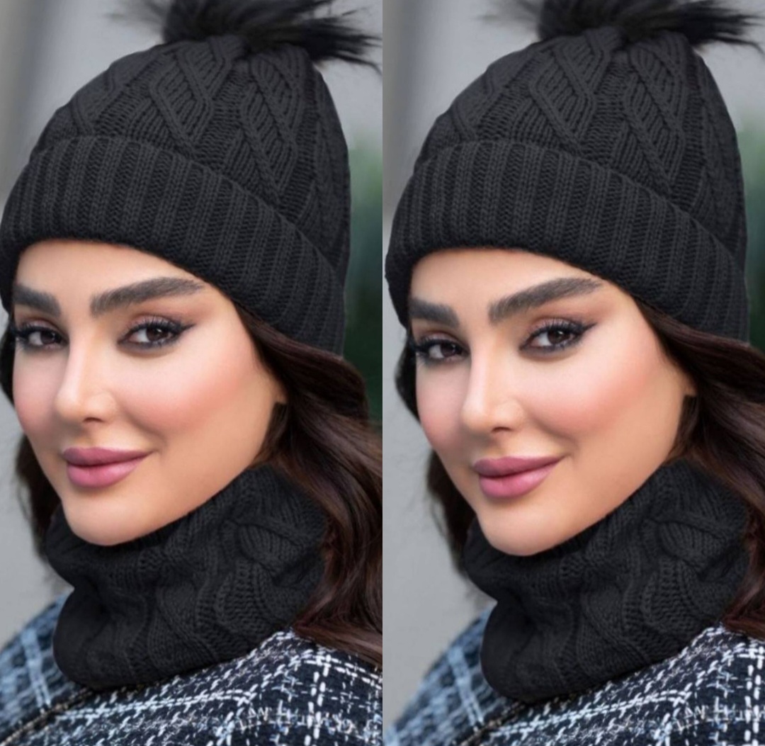 ست کلاه و شال گردن بافت زنانه ارسال رایگان کد3102NAF