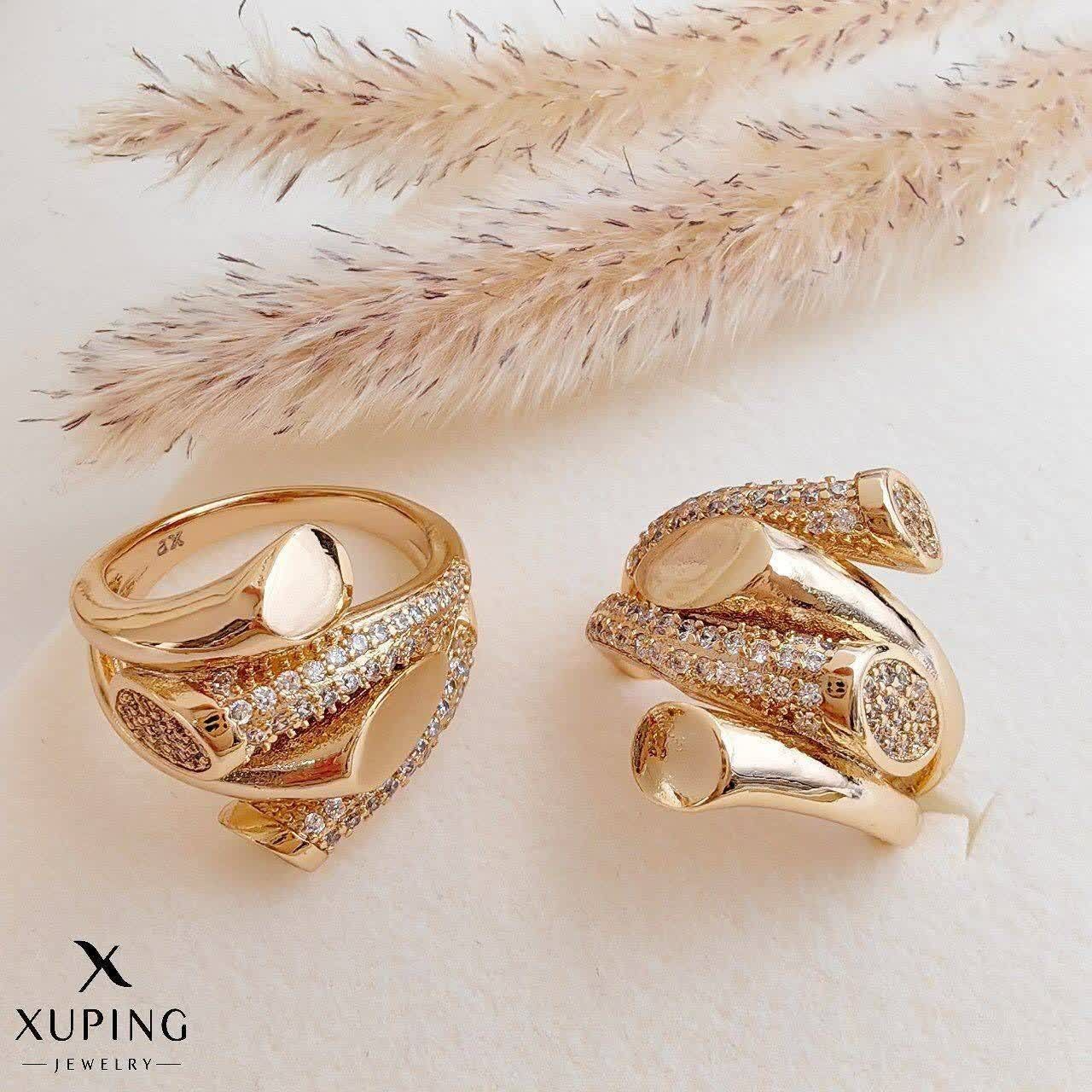 انگشترژوپینگ xuping طرح طلا رنگ ثابت ضدحساسيت ارسال رایگان