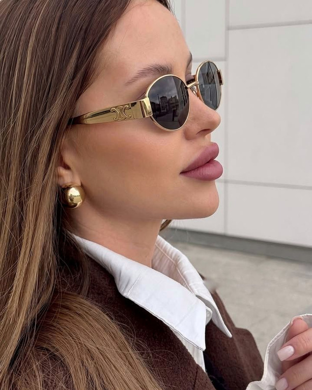 عینک زنانه مارک celine _سلین فلزی_رنگ ثابت لنز عینک یووی ۴۰۰ ضد اشعه ارسال رایگان