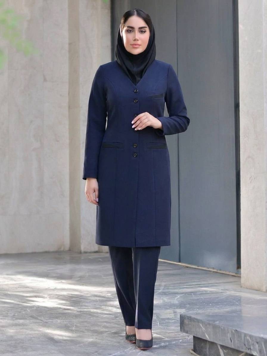 مانتو و شلوار اداری تینا پارچه مازراتی درجه یک ارسال رایگان