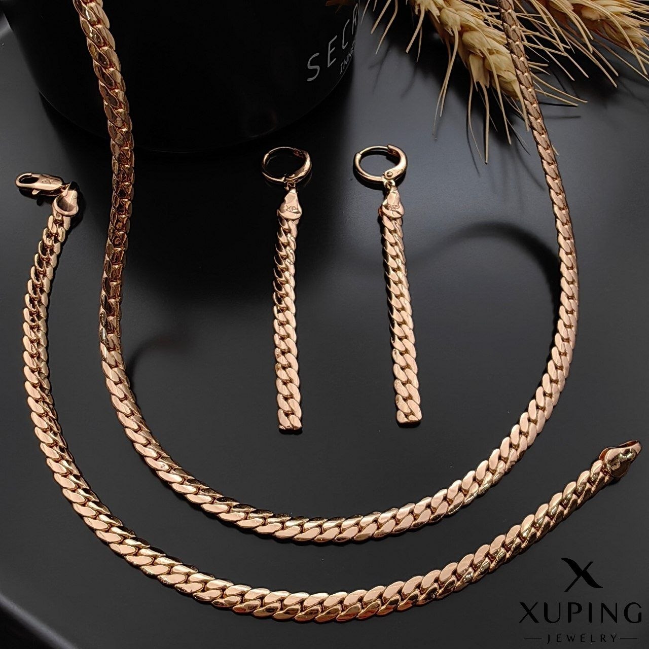 سرویس کارتیر زیورآلات برند ژوپینگ XUPING  ثابت ضدحساسيت ارسال رایگان