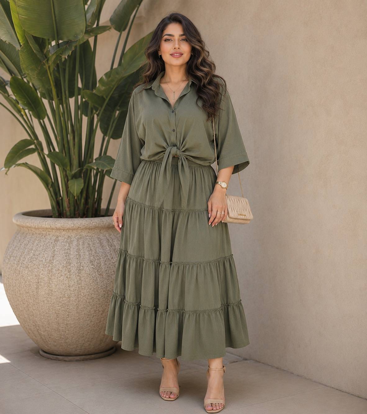 ست شومیز دامن زنانه ارسال رایگان شومیز گره ای و دامن زنانه