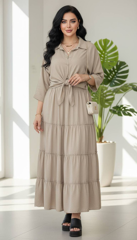 ست شومیز دامن زنانه ارسال رایگان شومیز گره ای و دامن زنانه