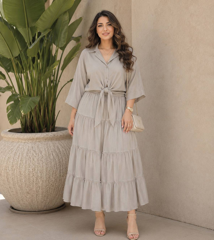 ست شومیز دامن زنانه ارسال رایگان شومیز گره ای و دامن زنانه