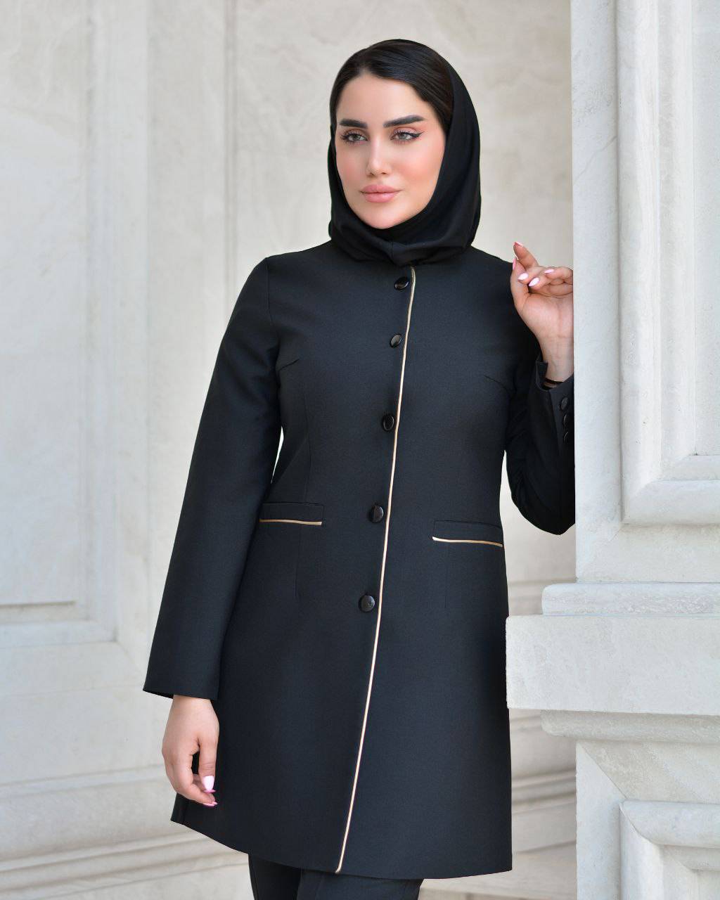 مانتو شلوار اداری سولماز جنس پرشیا ارسال رایگان